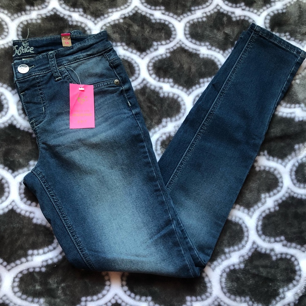 Girls Justice Blue Skinny Jeans